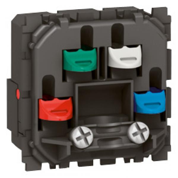 Photo Sortie de cbles 10A Mosaic 2 modules avec borniers et serre - cbles  -  blanc | Ref : 077551