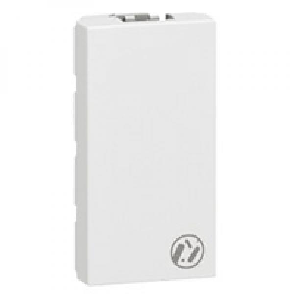Photo Obturateur Mosaic 1 module  -  blanc antimicrobien | Ref : 078720
