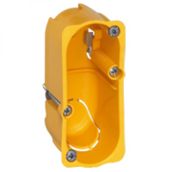 Photo Bote monoposte Batibox cloisons sches pour Cliane ou Mosaic 1 module  -  profondeur 40mm | Ref : 080040