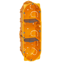 Photo Bote multiposte Batibox pour cloisons sches 3 postes ou 6  8 modules  -  profondeur 40mm | Ref : 080043
