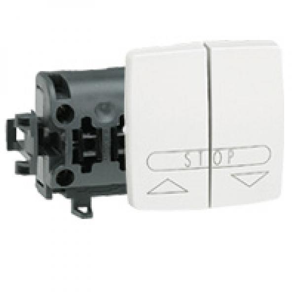 Photo Poussoir pour volets roulants Appareillage saillie composable  -  blanc | Ref : 086110