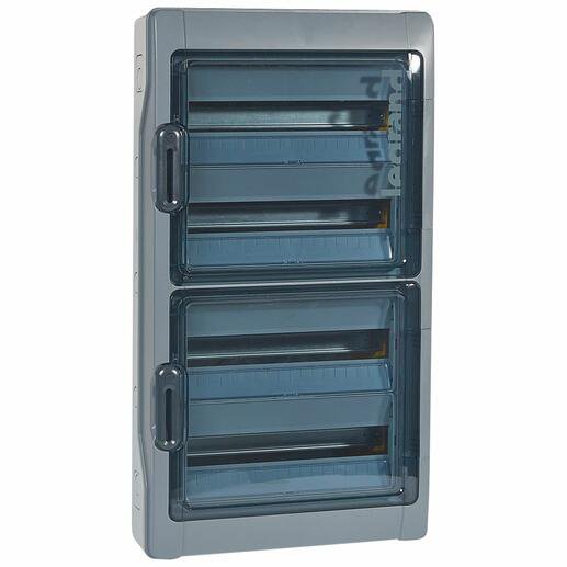 Photo Coffret étanche Plexo³ 4x18 modules avec embouts perforation directe prémontés | Ref : 001927