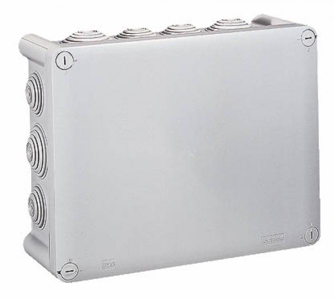 Photo Bote de drivation rectangulaire Plexo dimensions 220x170x86mm  -  gris RAL7035 | Ref : 092062