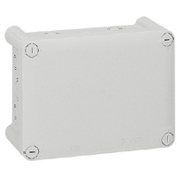 Photo Bote de drivation rectangulaire pour presse - toupe Plexo dimensions 220x170x86mm  -  gris RAL703 | Ref : 092064