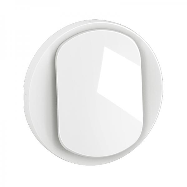 Photo Enjoliveur interrupteur et ou va-et-vient nouveau Cliane - Blanc | Ref : CB0001