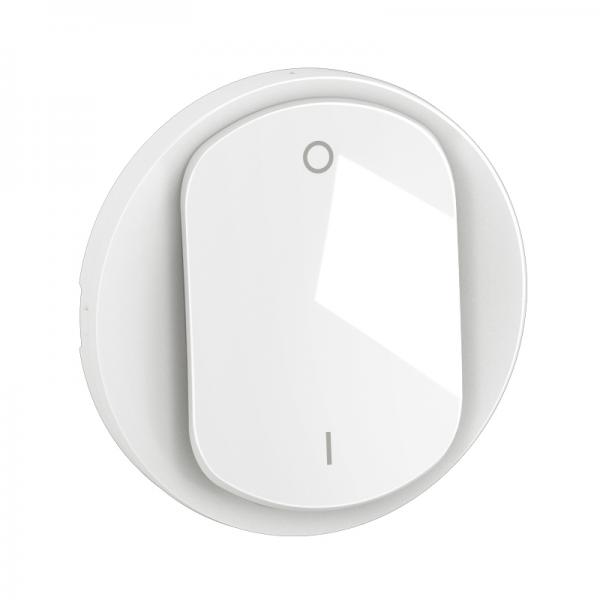 Photo Enjoliveur interrupteur bipolaire nouveau Cliane - Blanc | Ref : CB0020
