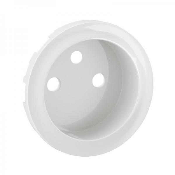 Photo Enjoliveur prise 2P+T  puit bornes  vis nouveau Cliane - Blanc | Ref : CB0116