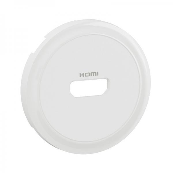 Photo Enjoliveur prise audio vido HDMI prconnectorise nouveau Cliane - Blanc | Ref : CB0314