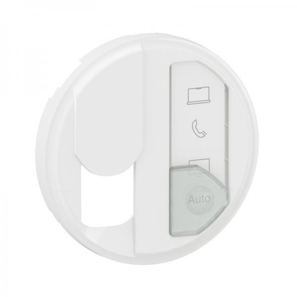 Photo Enjoliveur prise simple RJ45 avec reprrage mdia nouveau Cliane - Blanc | Ref : CB0348