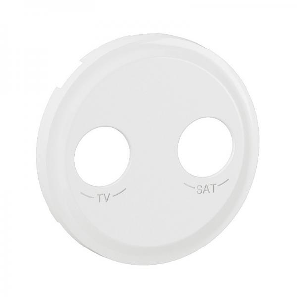 Photo Enjoliveur prise TV-SAT nouveau Cliane toile blinde - Blanc | Ref : CB0392