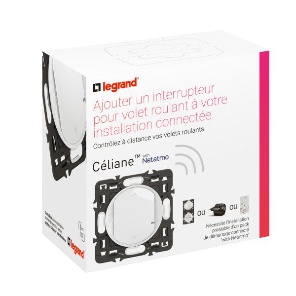 Photo Interrupteur nouveau Cliane with Netatmo pour ouvrants - Blanc | Ref : CB0431