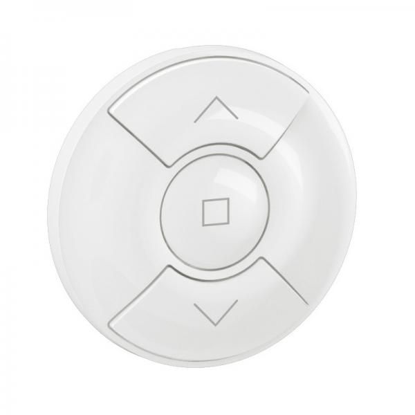 Photo Enjoliveur commande volets roulants nouveau Cliane - Blanc Antimicrobien | Ref : CB6027