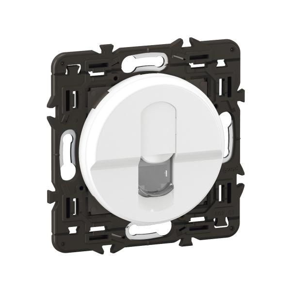 Photo Prise RJ45 simple nouveau Cliane blinde Catgorie 6 STP - prmont Blanc | Ref : CC0347