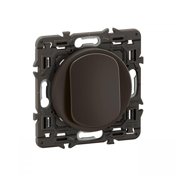 Photo Poussoir inverseur nouveau Cliane contact NO+NF 6A - prmont Noir | Ref : CE0031