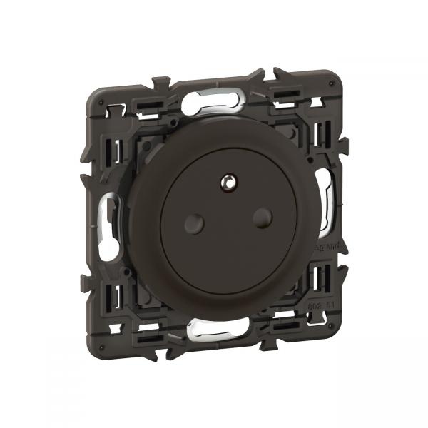 Photo Prise 2P+T nouveau Cliane Surface Confort - bornes automatiques - prmonte Noir | Ref : CE0111