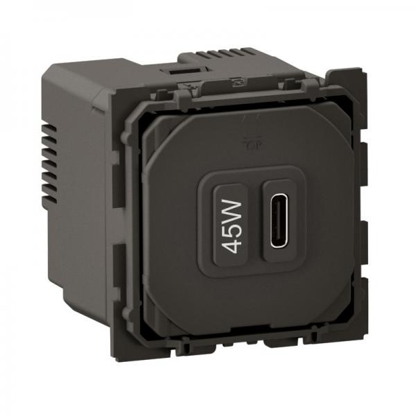 Photo Prise USB nouveau Cliane Type-C 45W Power Delivery - bornes automatiques | Ref : CM0156
