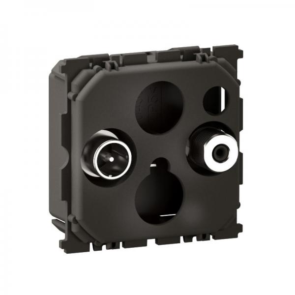 Photo Prise tlvision TV-SAT nouveau Cliane toile blinde | Ref : CM0392