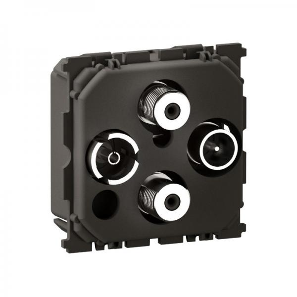 Photo Prise tlvision TV-R-SAT/SAT nouveau Cliane 2 cbles | Ref : CM0393