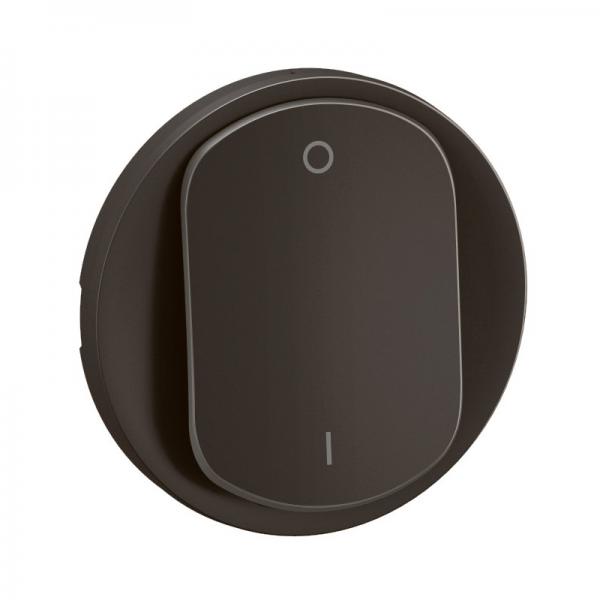 Photo Enjoliveur interrupteur bipolaire nouveau Céliane - Noir | Ref : CN0020