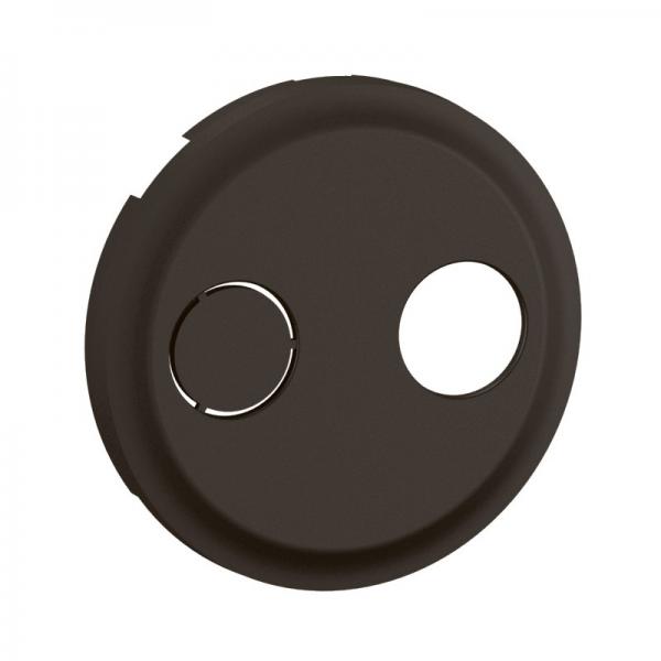 Photo Enjoliveur prise rseau cbl AFORM - double F  visser nouveau Cliane - Noir | Ref : CN0399