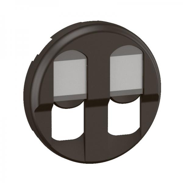 Photo Enjoliveur prise double RJ45 nouveau Cliane - Noir | Ref : CN2346