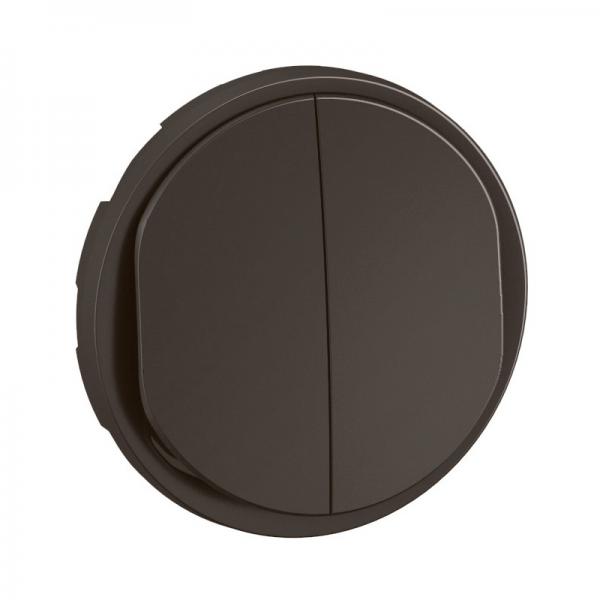 Photo Enjoliveur double poussoir NO+NF lumineux nouveau Cliane - Noir | Ref : CN3001