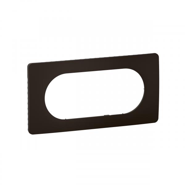Photo Plaque de finition nouveau Cliane 4  5 modules - Noir Mat | Ref : CP0108
