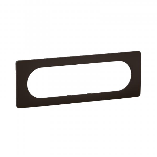 Photo Plaque de finition nouveau Cliane 6  8 modules - Noir Mat | Ref : CP0111