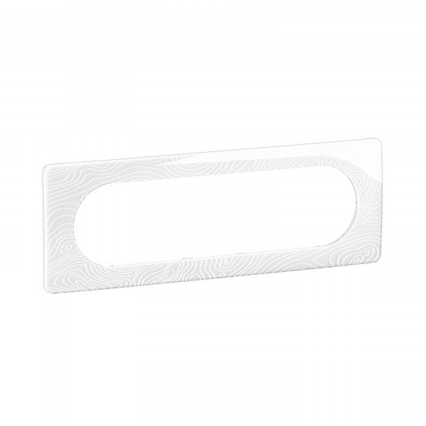 Photo Plaque de finition nouveau Cliane 6  8 modules - Blanc Relief | Ref : CP0611