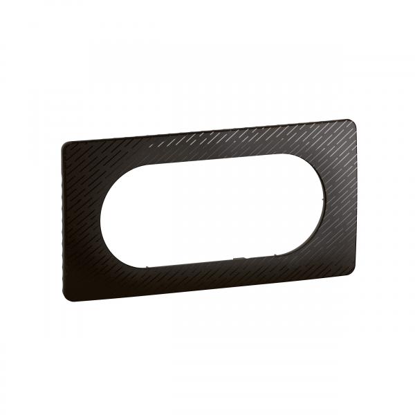 Photo Plaque de finition nouveau Cliane 4  5 modules - Noir Mtore | Ref : CP0708