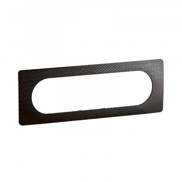 Photo Plaque de finition nouveau Cliane 6  8 modules - Noir Mtore | Ref : CP0711