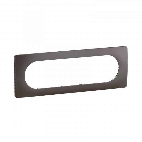 Photo Plaque de finition nouveau Cliane 6  8 modules - Gris Cendr | Ref : CP1011
