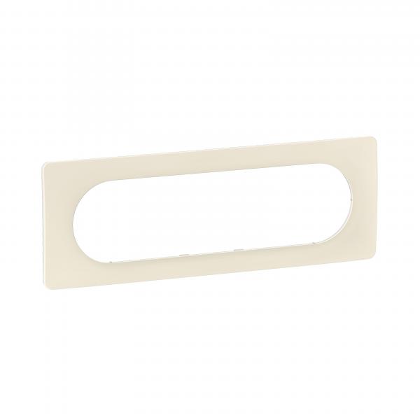 Photo Plaque de finition nouveau Cliane 6  8 modules - Blanc Amande | Ref : CP1111