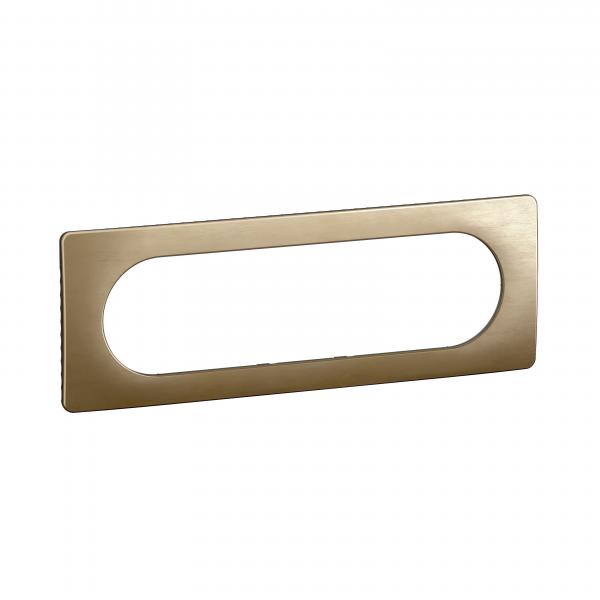 Photo Plaque de finition nouveau Cliane 6  8 modules - Bronze Satin | Ref : CP1611