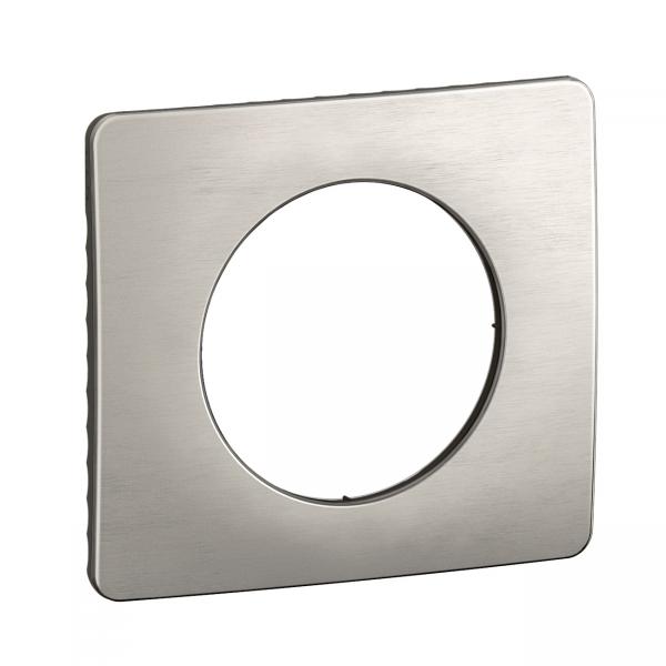 Photo Plaque de finition nouveau Céliane 1 poste - Alu Satiné | Ref : CP1701