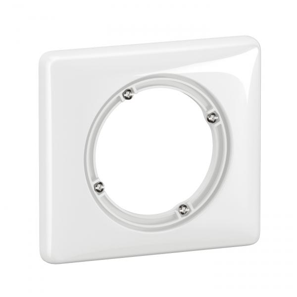 Photo Plaque de finition nouveau Cliane 1 poste - Blanc IP44 | Ref : CP2701