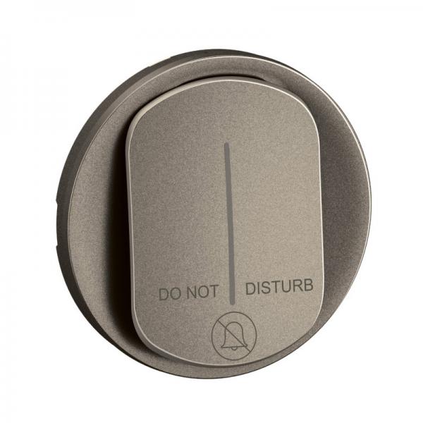 Photo Enjoliveur interrupteur &quot;Ne pas dranger&quot; nouveau Cliane - Titanium | Ref : CT0024