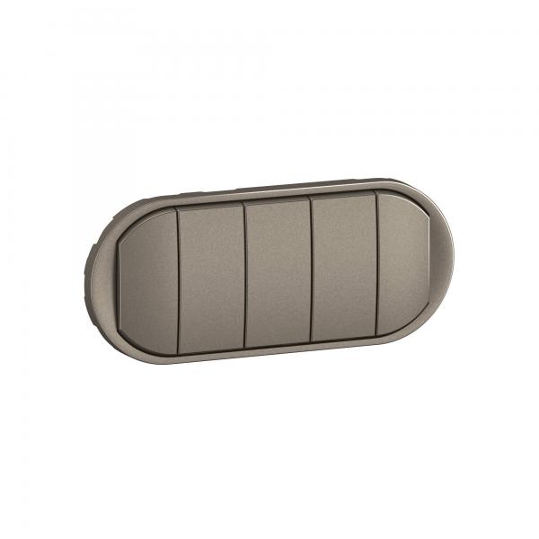 Photo Enjoliveur 5 commandes compactes nouveau Cliane - Titanium | Ref : CT0029
