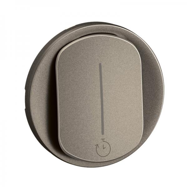 Photo Enjoliveur interrupteur temporisé nouveau Céliane - Titanium | Ref : CT0077