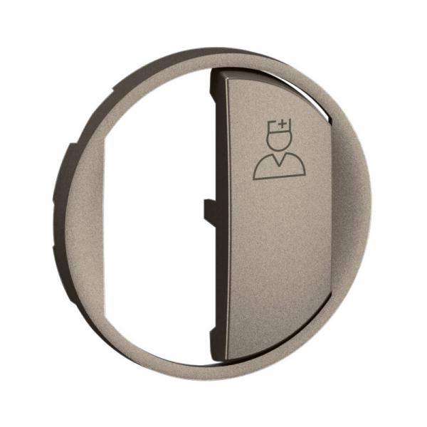 Photo Enjoliveur poussoir d'appel sanitaire nouveau Cliane- Titanium | Ref : CT0292