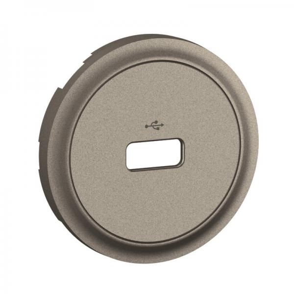 Photo Enjoliveur prise USB DATA simple nouveau Cliane - Titanium | Ref : CT0325