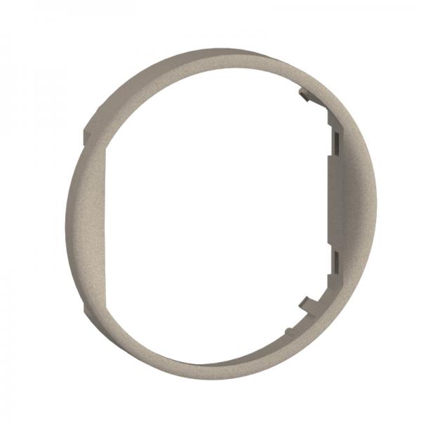 Photo Bague Cliane pour fixation des enjoliveurs simples ou doubles pour mcanismes BUS/SCS et BUS/KNX - finition Titanium | Ref : CT0505