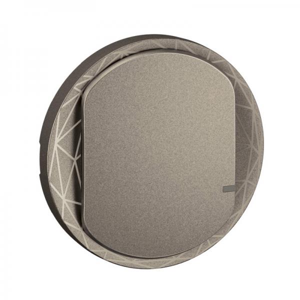Photo Enjoliveur interrupteur sans Neutre/commande nouveau Céliane with Netatmo - Titanium | Ref : CT1403