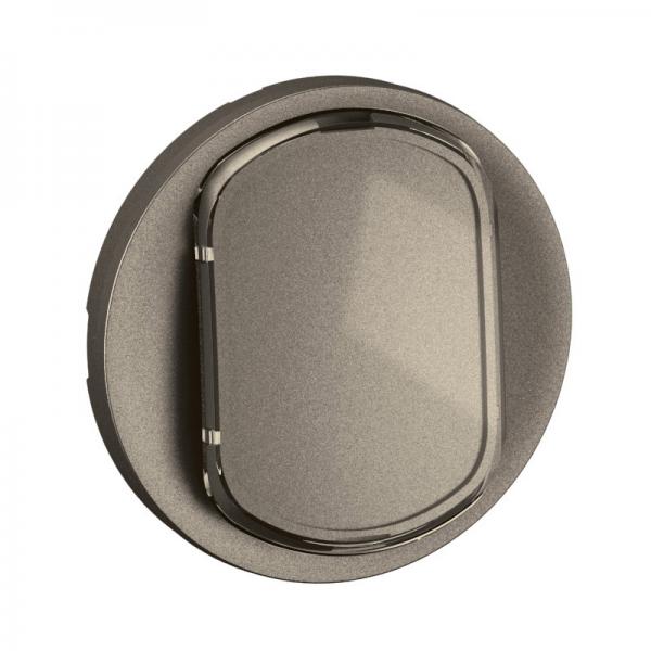 Photo Enjoliveur inter ou va-et-vient avec porte-tiquette nouveau Cliane - Titanium | Ref : CT5001