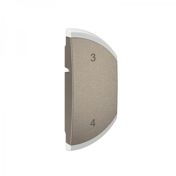 Photo Enjoliveur demi-touche Cliane marquage 3-4 montage droite -Titanium | Ref : CT6502
