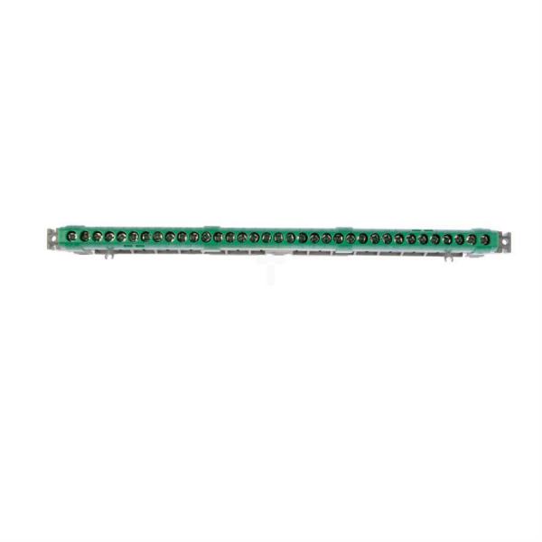 Vignette 2 produit Bornier de r�partition isol� IP2X terre - 2 connexions 6-25mm� -vert -long.276mm | Ref : 004838