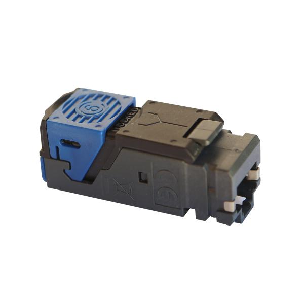 Vignette 2 produit Lot de 6 connecteurs RJ45 cat.6 LCS panneau de brassage FTP droit et en angle | Ref : 033764