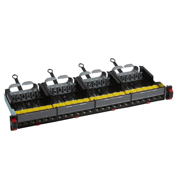 Vignette 2 produit Panneau de brassage droit 19pouces 1U LCS cat6A avec 24 connecteurs RJ45 UTP | Ref : 033770