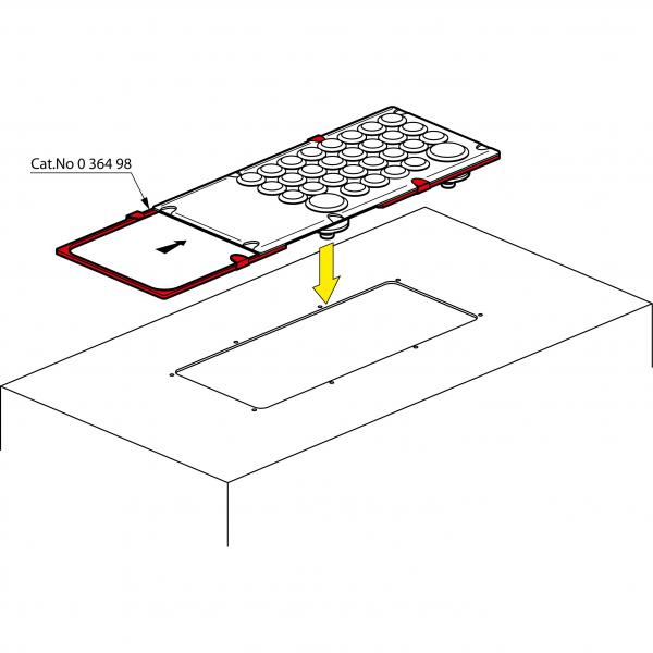 Vignette 2 produit Kit de montage pour 2 plaques Cabstop pour surface plane  -  IP55 conserv�  -  livr� avec visserie i | Ref : 036498