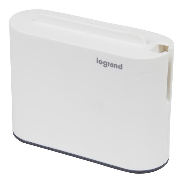 Vignette 2 produit Fiche 2x2P latrales 12A 230V 2760W et USB A+C - blanc/gris fonc | Ref : 049401